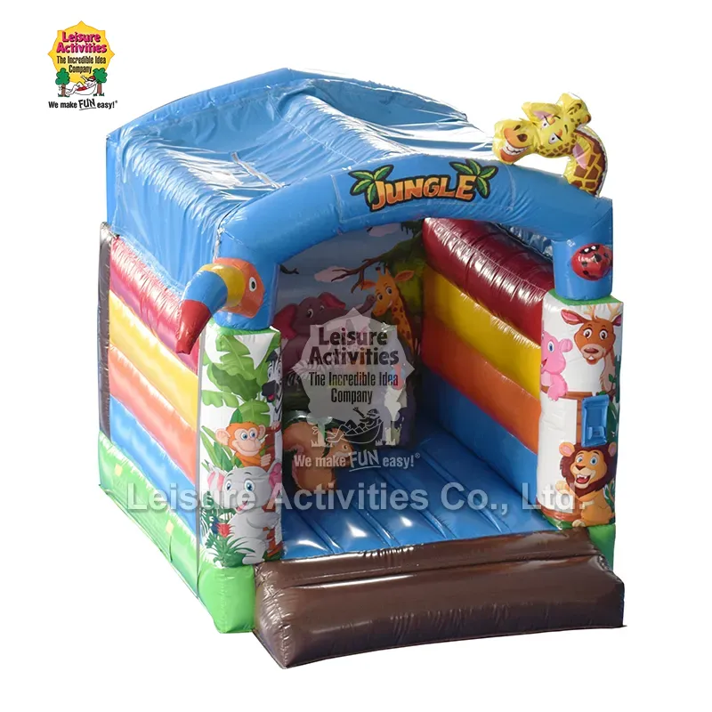 Mini Inflatable Bouncy Castle Jungle With Roof
