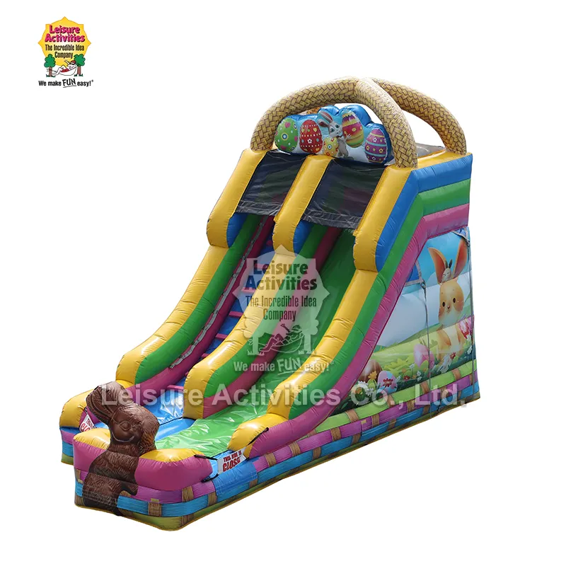 Inflatable ایسٹر باسکٹ ڈرائی سلائیڈ Inflatable ایسٹر باسکٹ ڈرائی سلائیڈ