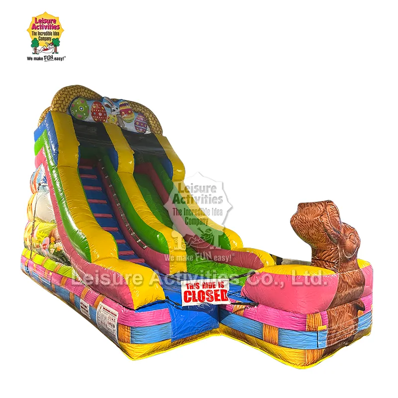 Inflatable ایسٹر باسکٹ ڈرائی سلائیڈ