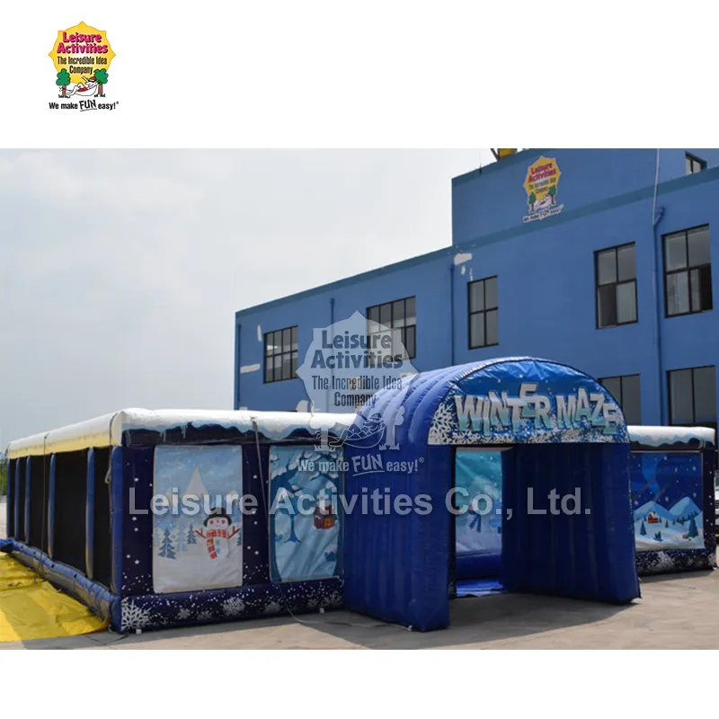Inflatable موسم سرما کی بھولبلییا